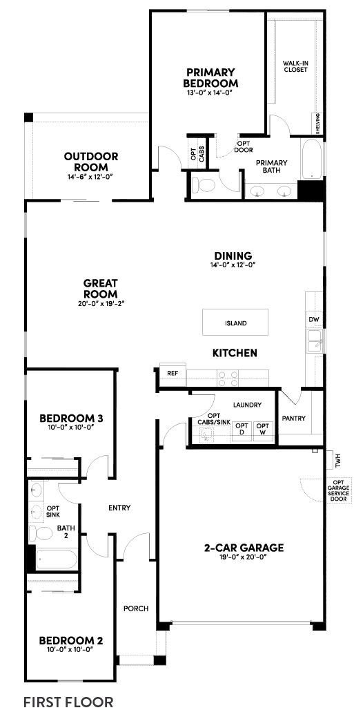 Sage Azure floorplan by Brookfield Residential at Alamar in Avondale, AZ