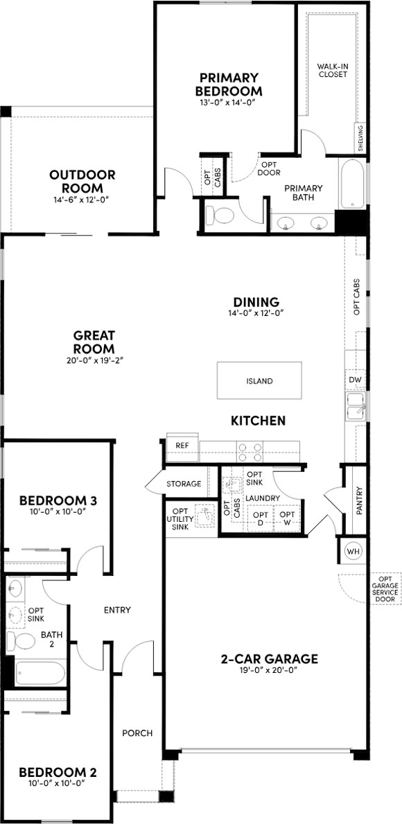 Brookfield Alamar 12562 W Luxton Ln Floorplan