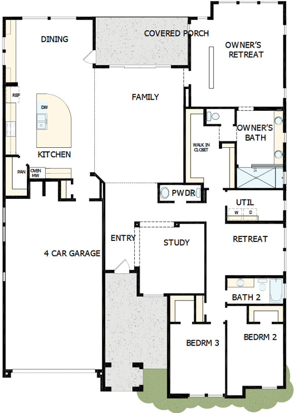 David Weekley Alamar 12323 W Luxton Ln Floorplan (1)