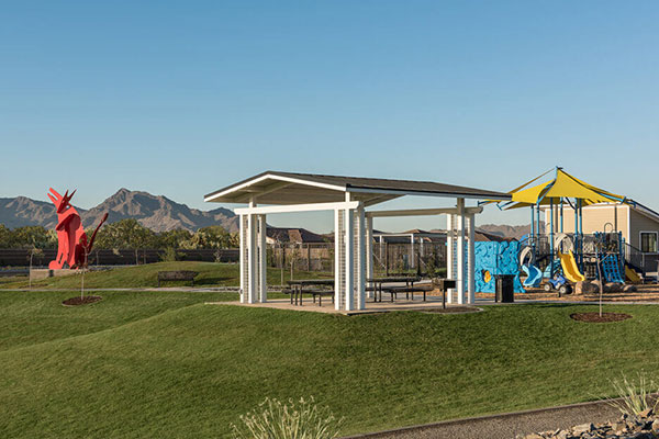 Haymoon Park and pool within the Alamar community in Avondale, AZ