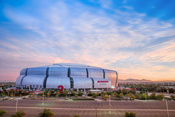 Statefarm Stadium close to the Alamar community in Avondale, Arizona
