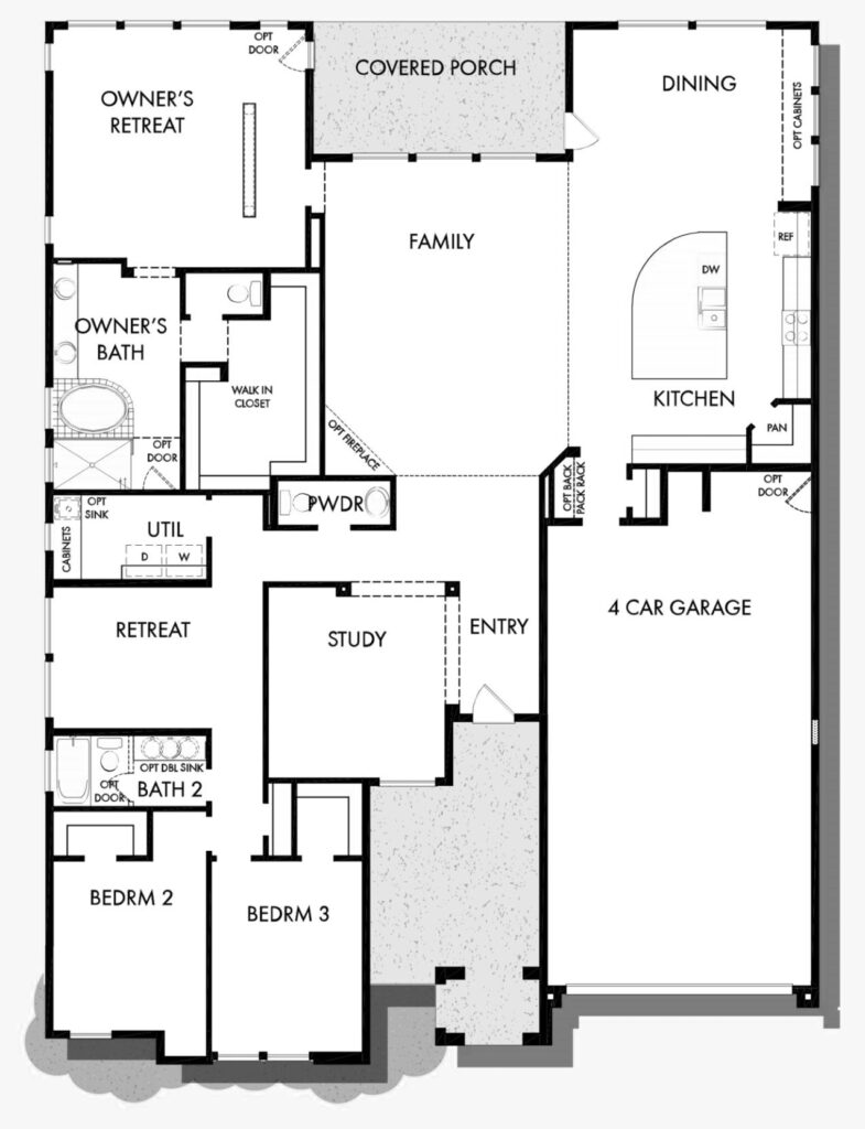 Azalea standard floorplan by David Weekley at Alamar in Avondale, AZ