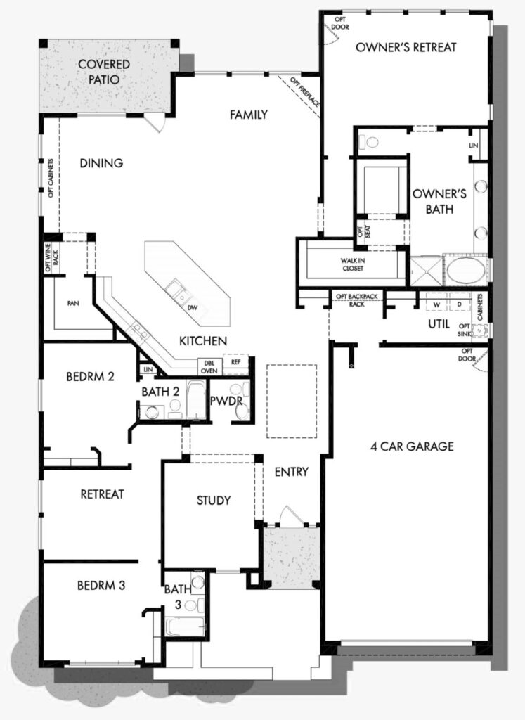 Madrean standard floorplan by David Weekley at Alamar in Avondale, AZ