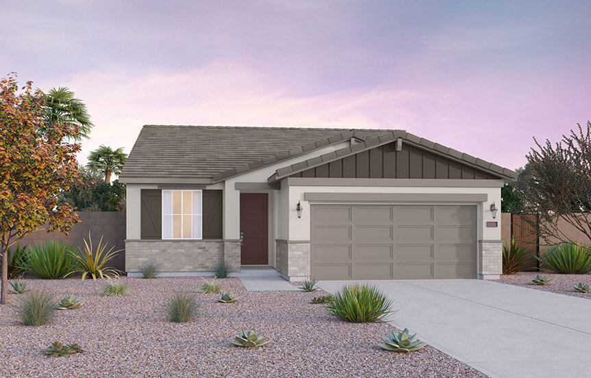 Brookfield Residential Blossom Rock Highland Sage Indigo Elevation B - Arizona Ranch