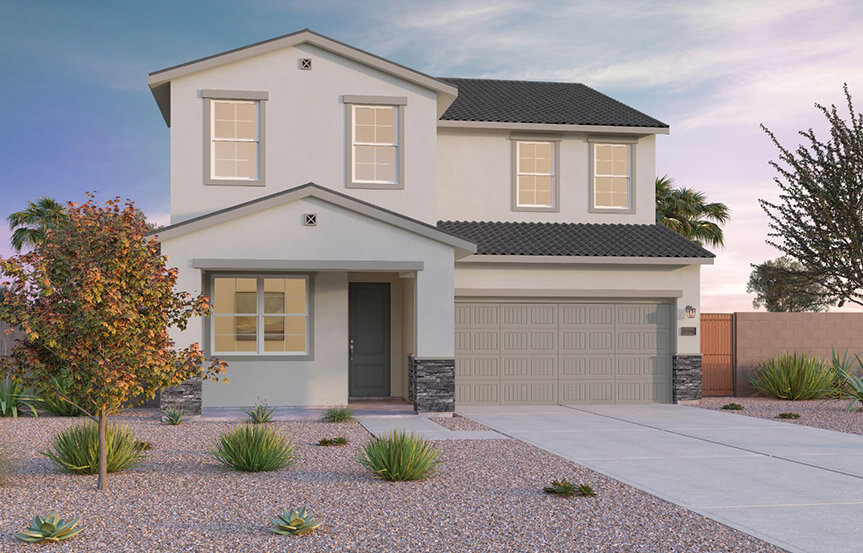 Brookfield Residential Blossom Rock Highland Sage Rockrose Elevation C - Traditional Southwest