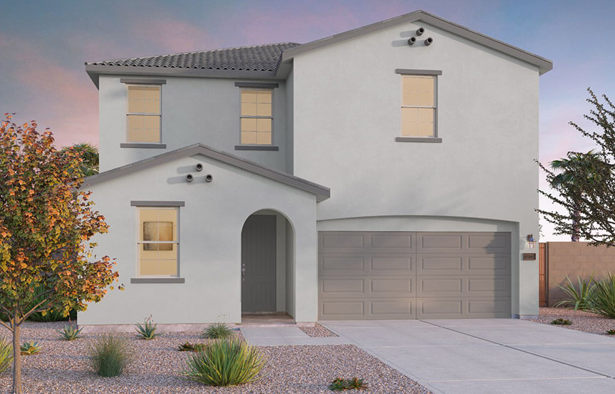 Brookfield Residential Blossom Rock Highland Sage Dakota Elevation A - Spanish Colonial