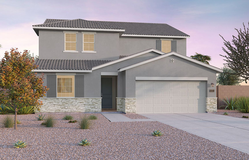 Brookfield Residential Blossom Rock Highland Ridge Heritage Elevation C - Traditional Southwest
