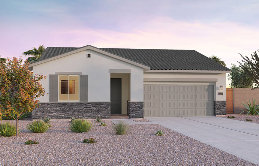 Brookfield Residential Blossom Rock Highland Ridge Laredo Elevation C - Traditional Southwest