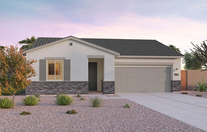 Brookfield Residential Blossom Rock Highland Ridge Laredo Elevation C - Traditional Southwest