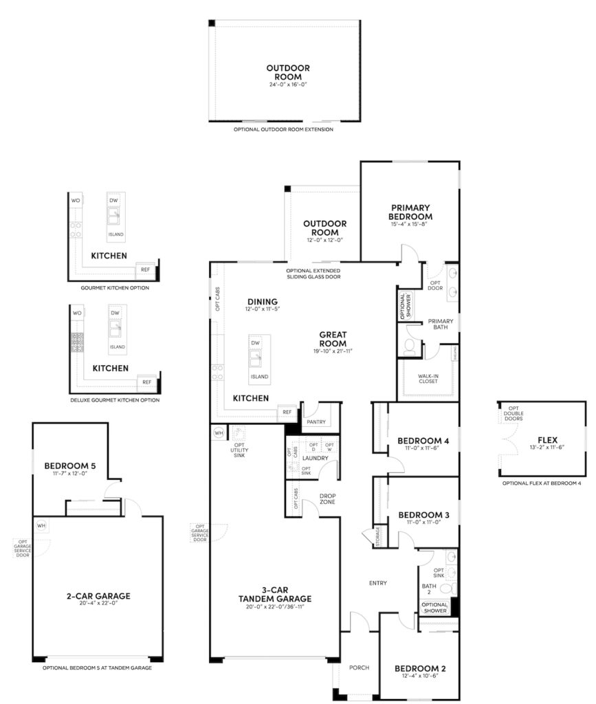 Ridge Laredo floorplan reversed by Brookfield Residential at Alamar in Arizona