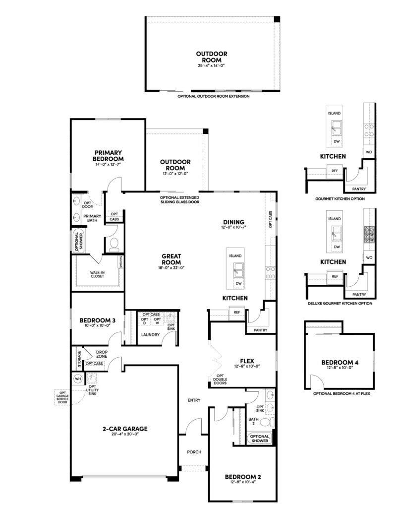 Ridge Lantana floorplan reversed by Brookfield Residential at Alamar in Arizona