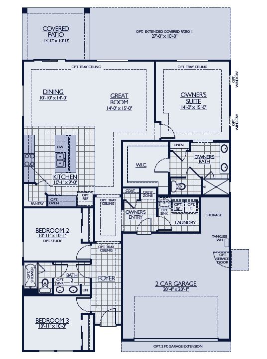 Prescott floorplan by William Ryan Homes at Alamar in Avondale, AZ