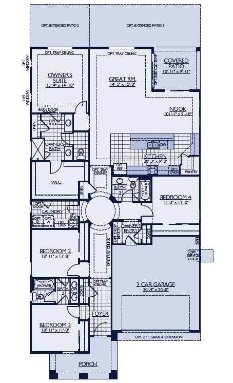 Pinetop floorplan by William Ryan Homes at Alamar in Avondale, AZ
