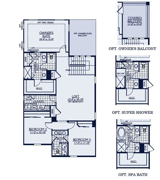 Patagonia floorplan floor 2 by William Ryan Homes at Alamar in Avondale, AZ
