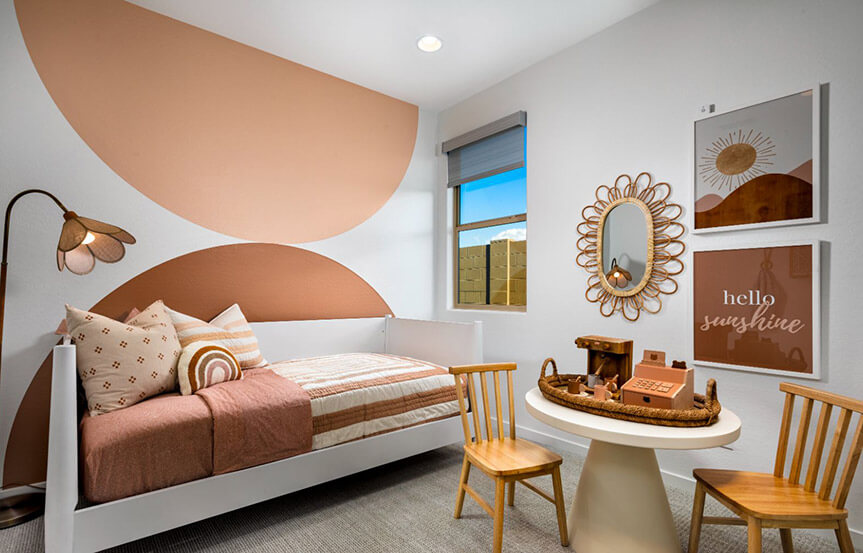 Sage Azure model secondary bedroom by Brookfield Residential at Alamar community in Avondale, AZ