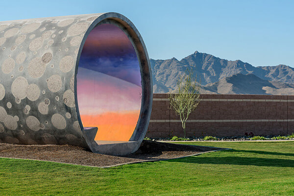 Starlight Pass Park art structure at Alamar community in Avondale, Arizona