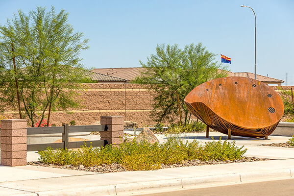 Wisteria Place Park boulders at Alamar community in Avondale, AZ