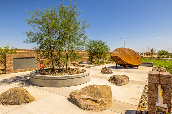 Wisteria Place Park boulders at Alamar community in Avondale, AZ