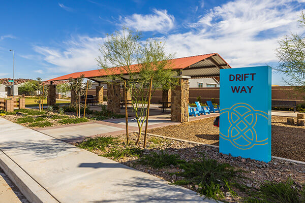 Drift Way Park landscape at Alamar community in Avondale, AZ