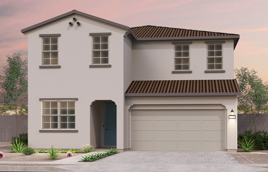 Brookfield Residential Blossom Rock Highland Sage Rockrose Elevation A - Spanish Colonial