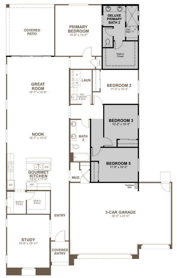 Richmond American Alamar 12029 W Marguerite Ave Floorplan