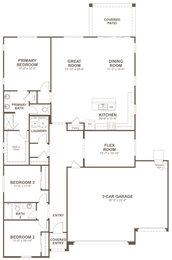 Richmond American Alamar 12389 W Marguerite Ave Floorplan