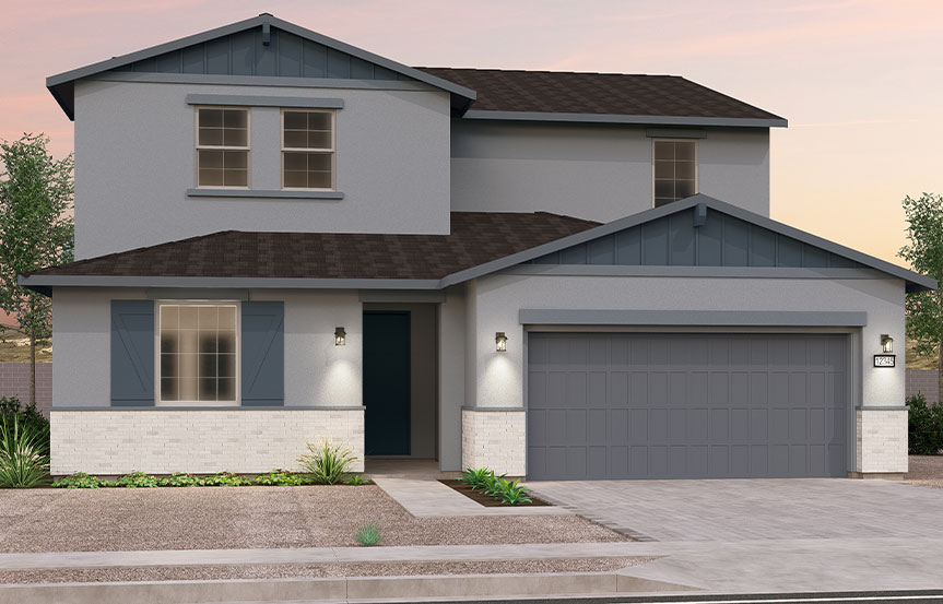 Brookfield Residential Blossom Rock Highland Ridge Heritage Elevation B - Arizona Ranch