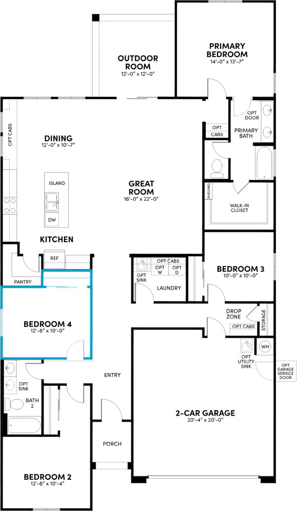 Brookfield Alamar 12633 W Luxton Ln Floorplan