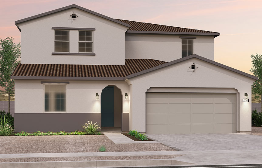 Brookfield Residential Blossom Rock Highland Ridge Heritage Elevation A - Spanish Colonial