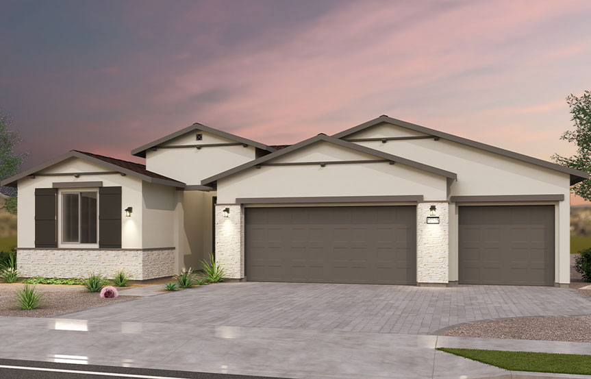 Brookfield Residential Blossom Rock Highland Mariposa Acacia Elevation C - Traditional Southwest
