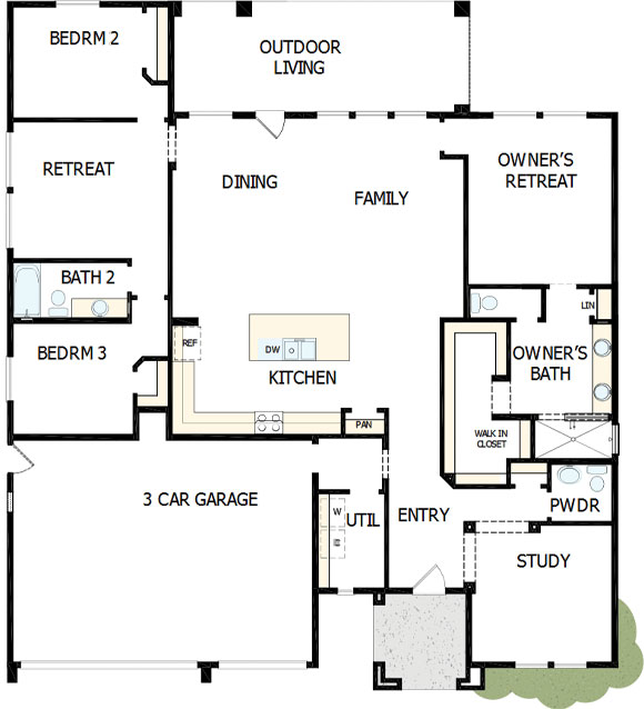 David Weekley Alamar 12308 W Parkway Ln Floorplan (1)