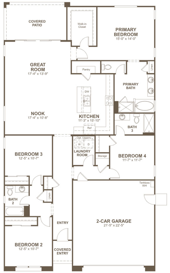 Richmond American Alamar 12322 W Marguerite Ave Floorplan