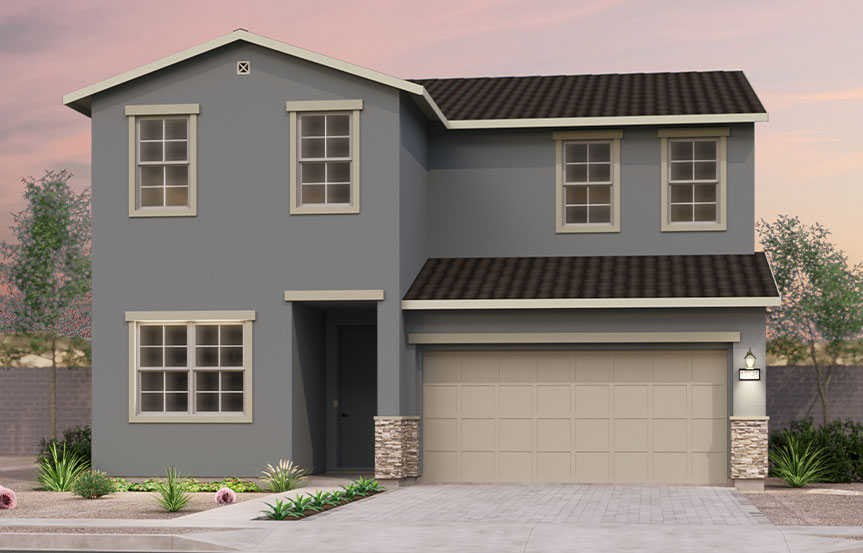 Brookfield Residential Blossom Rock Highland Sage Rockrose Elevation C - Traditional Southwest