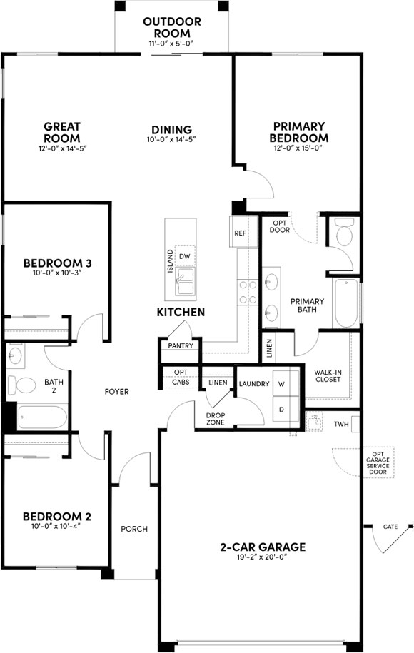 Brookfield Alamar 12553 W Luxton Ln Floorplan