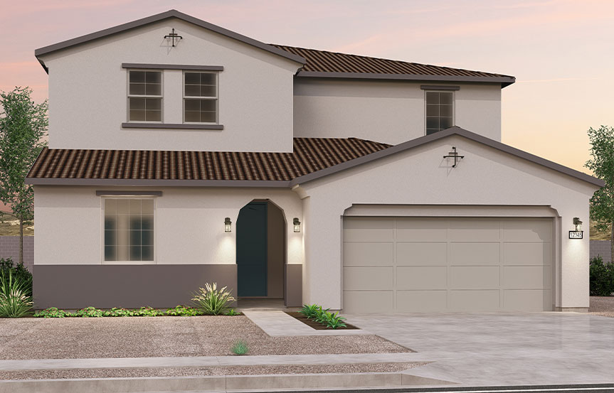 Brookfield Residential Blossom Rock Highland Ridge Heritage Elevation A - Spanish Colonial
