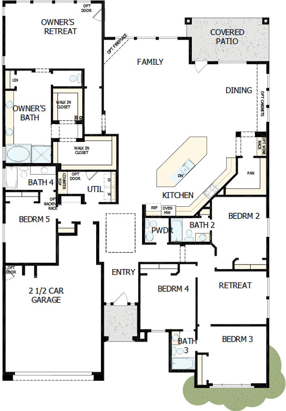 David Weekley Alamar 12315 W Parkway Ln Floorplan